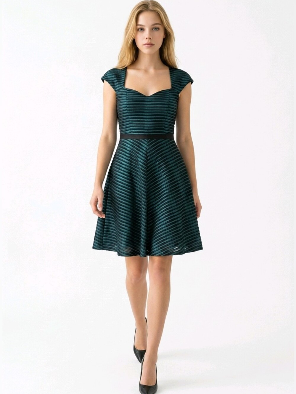 HP. Betsey Johnson Textured Fit and Flare Dress